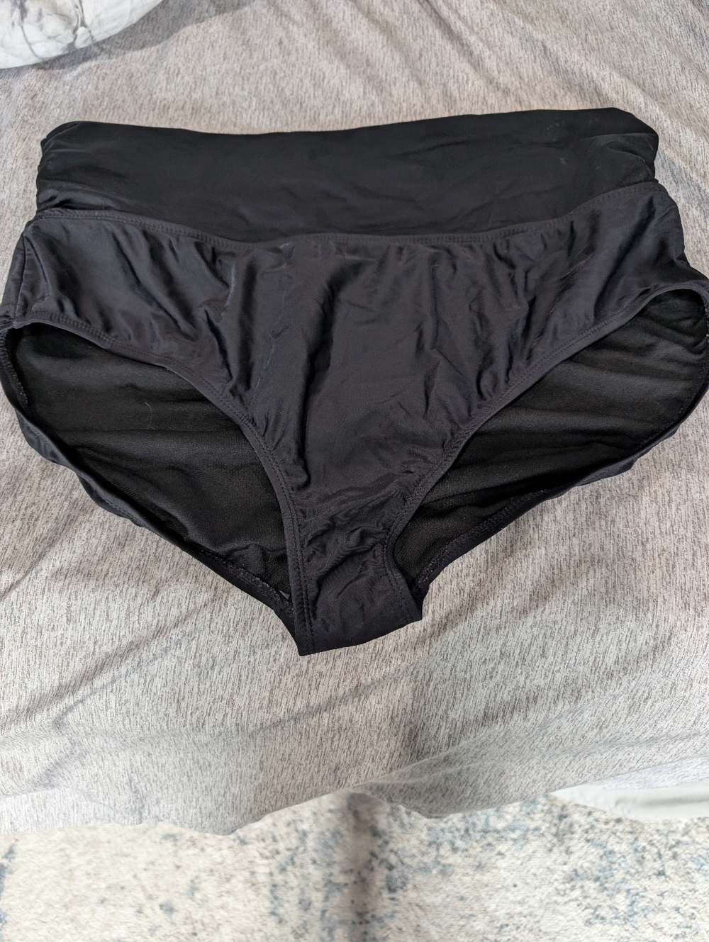 Swimsuits For All Black High Waist Swim Bottoms